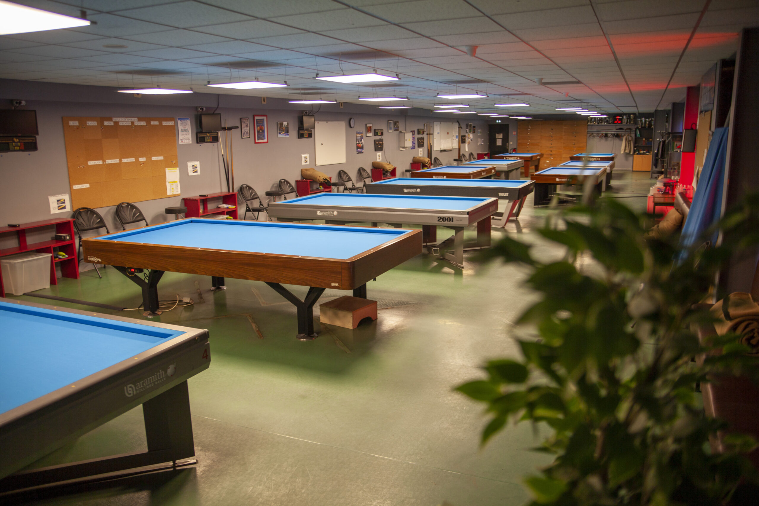 La salle de billard